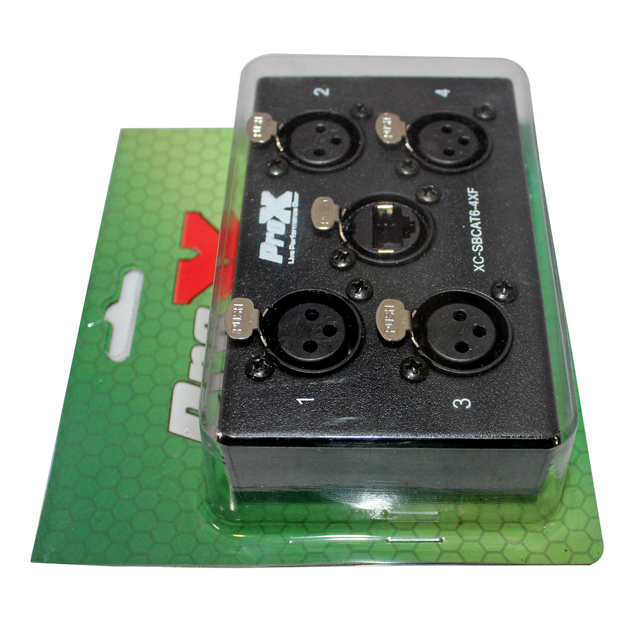 ProX 4-Channel CAT6 Audio Snake Box to (4) XLR Female - Monkey