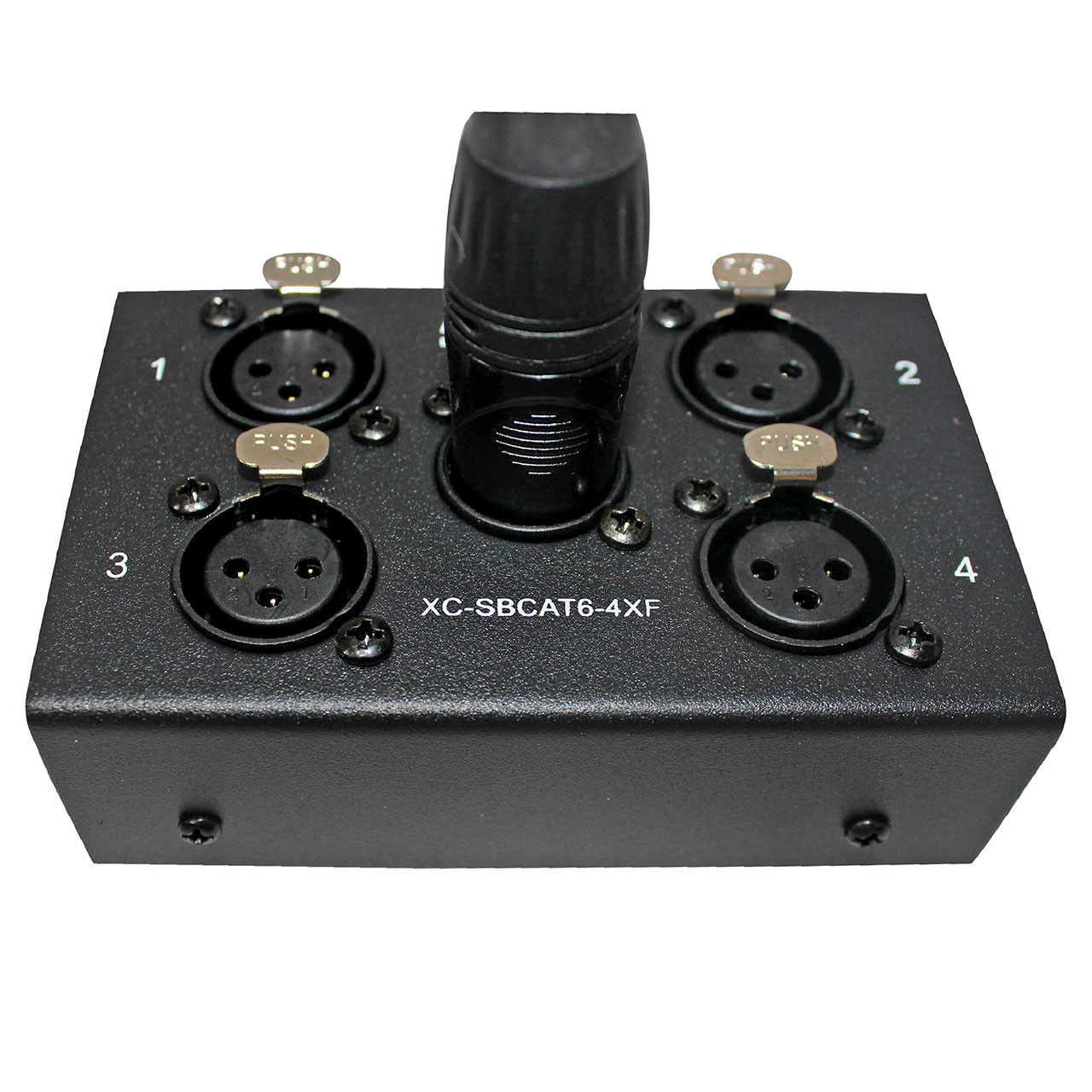 ProX 4-Channel CAT6 Audio Snake Box to (4) XLR Female - Monkey