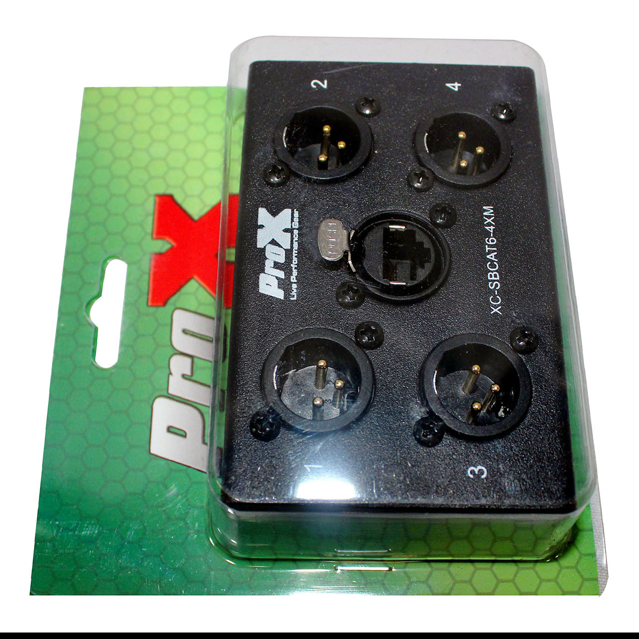 ProX 4-Channel CAT6 Audio Snake Box to (4) XLR Male - Monkey