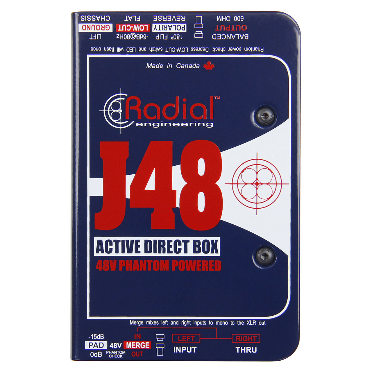 Radial J48 1-Channel Active 48v Direct Box - Monkey Wrench Productions
