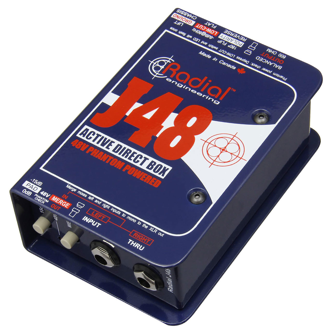 Radial J48 1-Channel Active 48v Direct Box - Monkey Wrench Productions