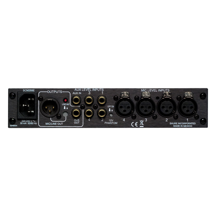 Shure SCM268 4-Channel Microphone Mixer