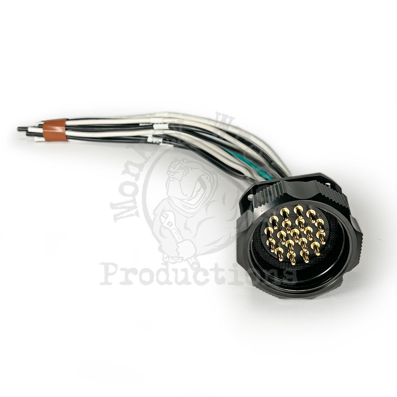 connecters キャスケット 19-Pin Male Panel Mount Harness with 12AWG 1' leads - Monkey