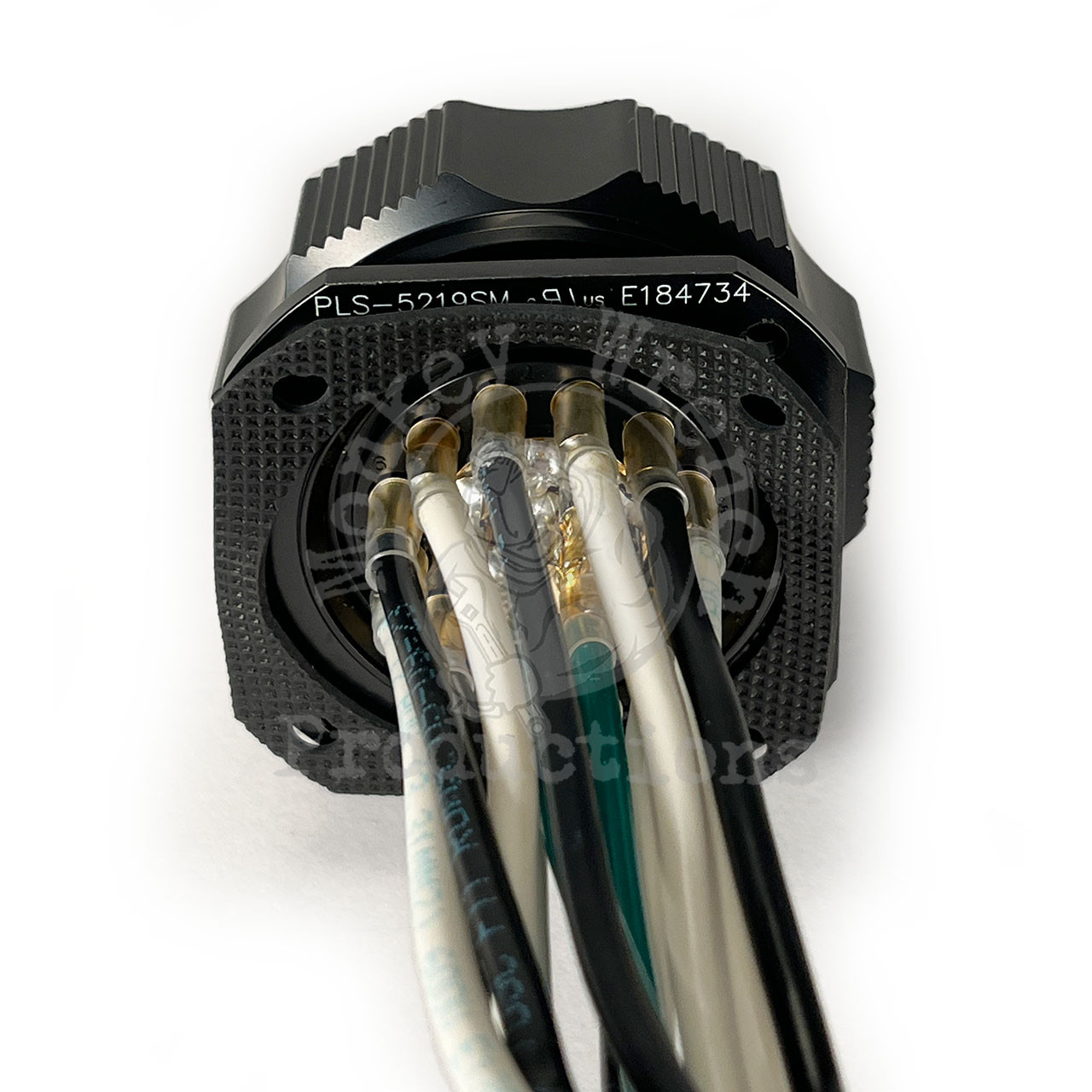 19-Pin Male Panel Mount Harness with 12AWG 1' leads - Monkey