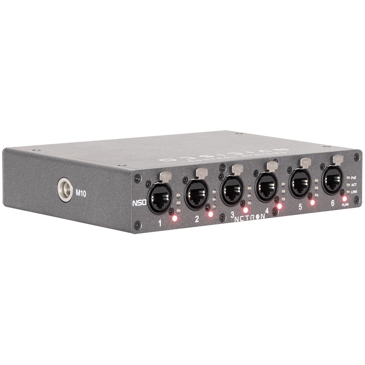 Obsidian Netron NS8 8-port Gigabit Network Switch with POE