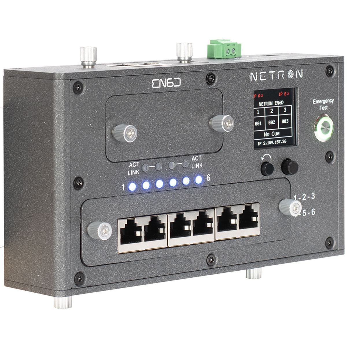Obsidian Netron EN6D - 6 x RJ45 Port Ethercon to DMX Node - Monkey
