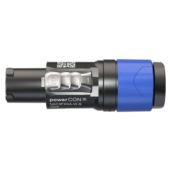 Neutrik NAC3FXXA-W-S PowerCON A/Blue Power In Connector for cable