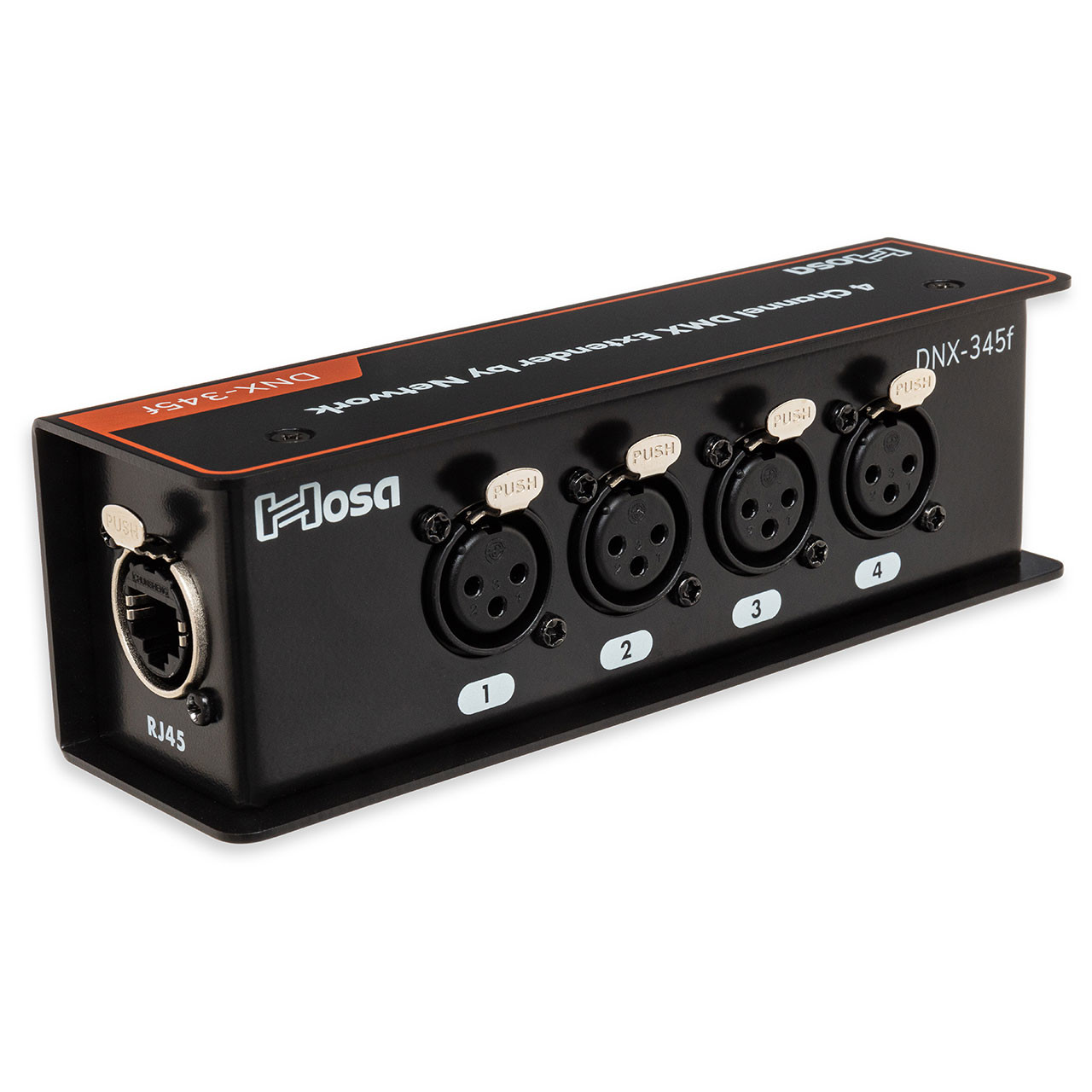Hosa DNX-345F Ethernet to 3-Pin Female DMX Extender Box - Monkey