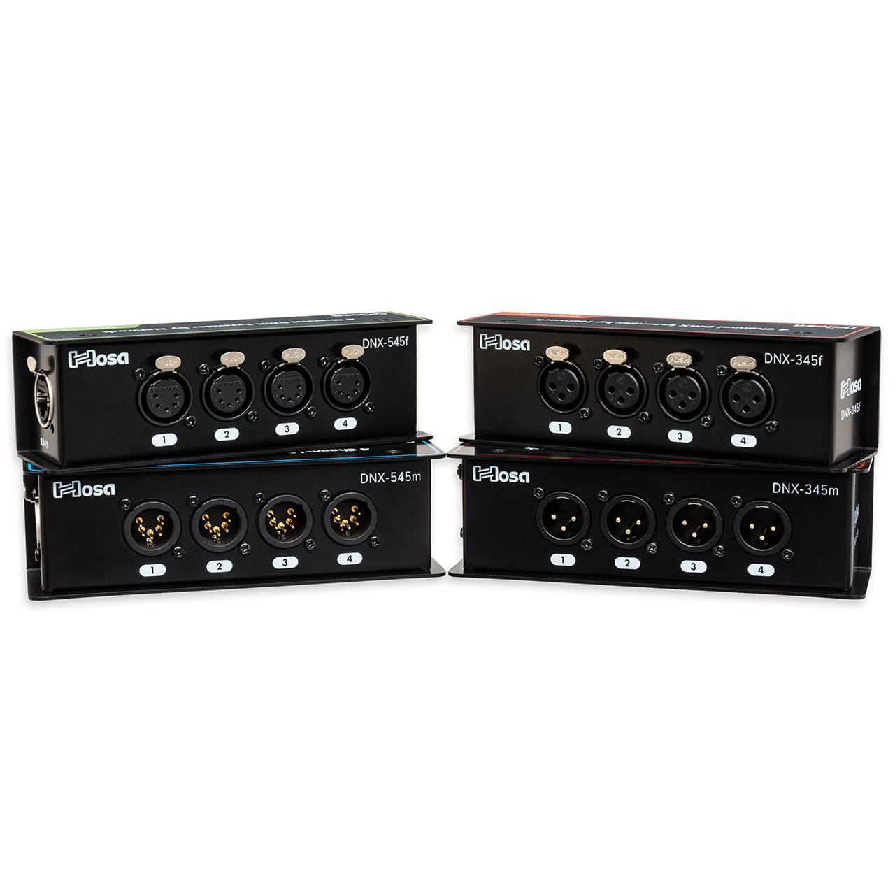 Hosa DNX-345F Ethernet to 3-Pin Female DMX Extender Box - Monkey