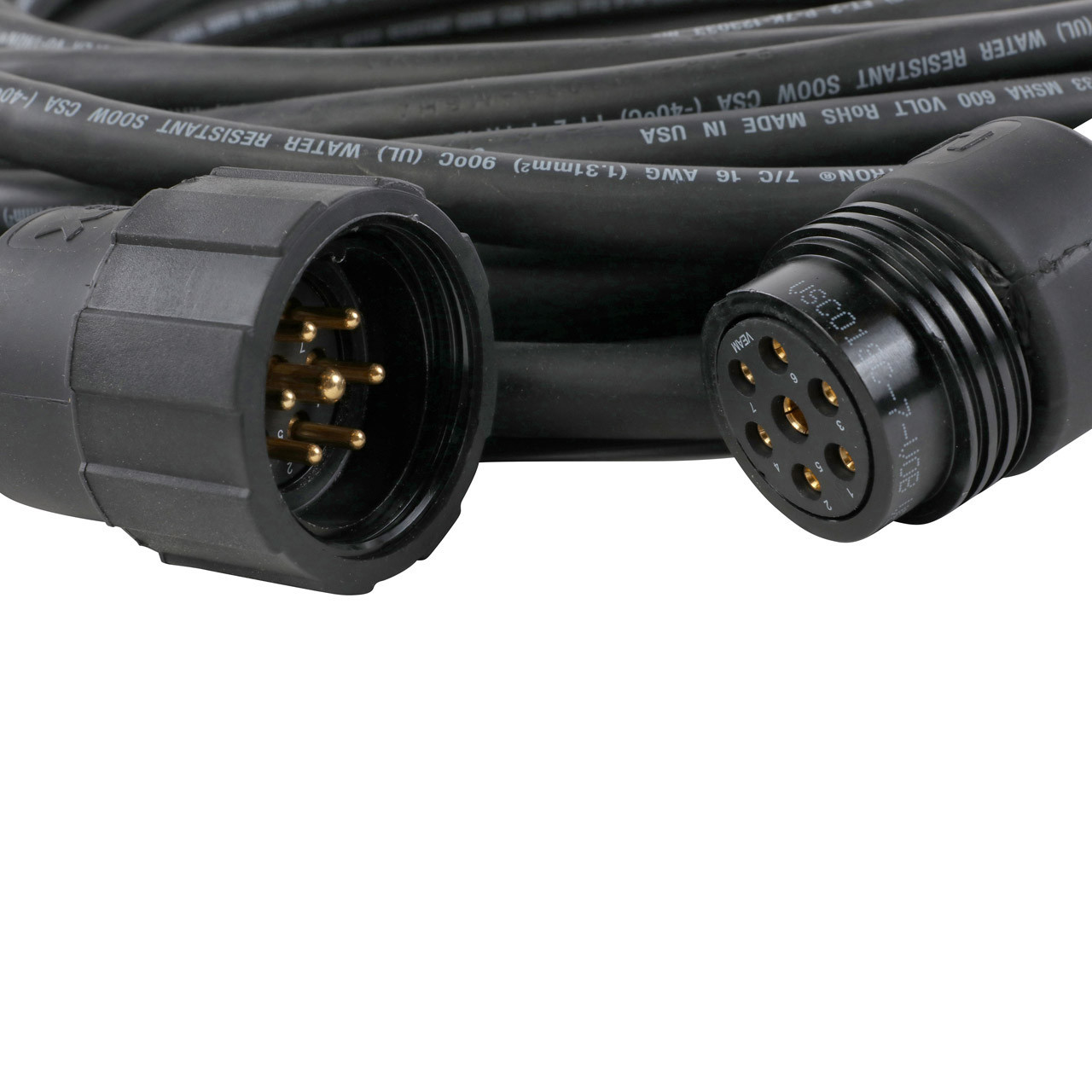 Lex EverGrip Molded 7-Pin Motor Control Cable 125 ft - Monkey