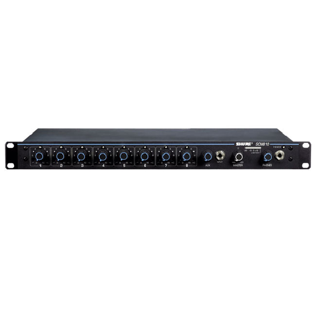SHURE シュア マイクロフォンミキサー SCM810 Shure SCM810 8-Channel Microphone Mixer