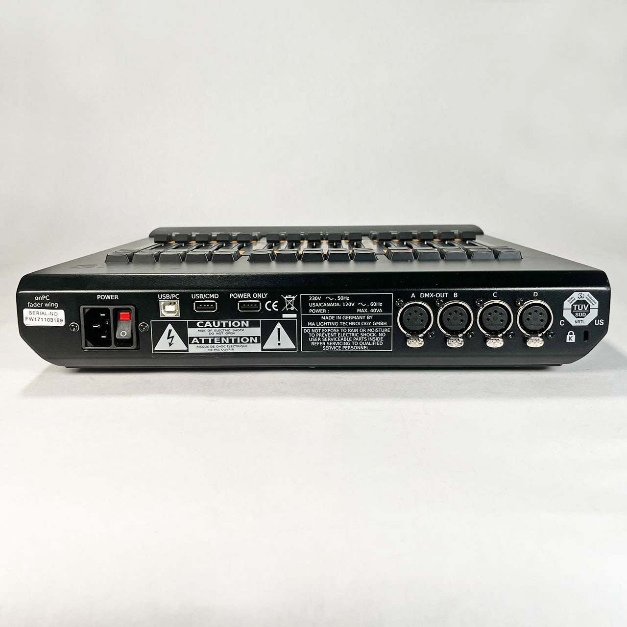 MA Lighting grandMA2 onPC Fader Wing - Monkey Wrench Productions