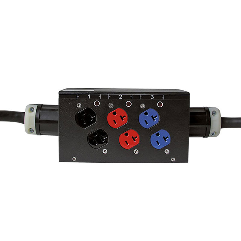 Century 12/5 L2130 Male to (6) Edison Female Dog House 3 ft Monkey