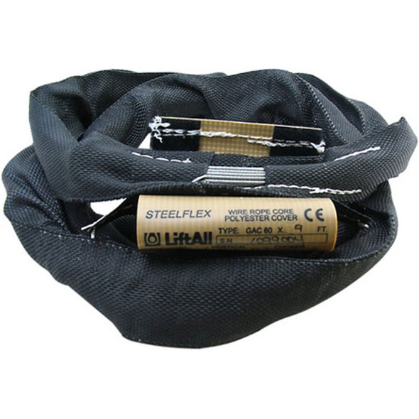 LiftAll SteelFlex GAC Black Polyester Roundsling