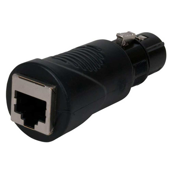 Accu-Cable RJ45 Ethernet to 3-Pin XLR DMX Female Adapter RJ45 view