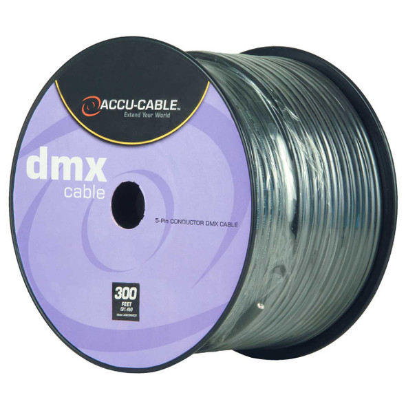 Accu-Cable 5-Pin DMX Cable 300 ft Spool