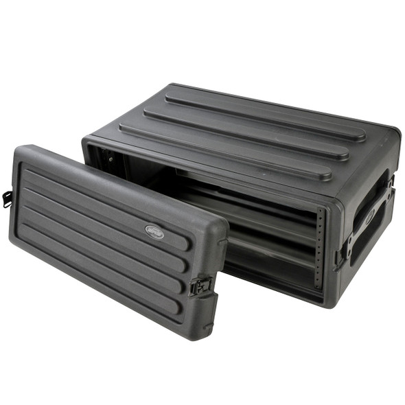 SKB Cases 1SKB-R4S rSeries 4U Shallow Rack left with lid