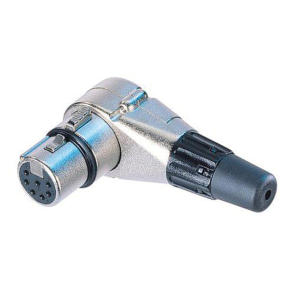 Neutrik NC5FRC 5-Pin XLR Right Angle Female Connector Nickel