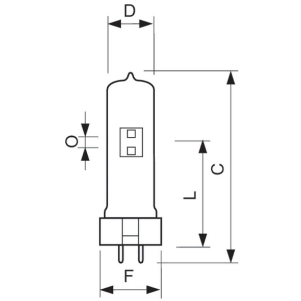 Philips MSR 575/2 10H dimension diagram