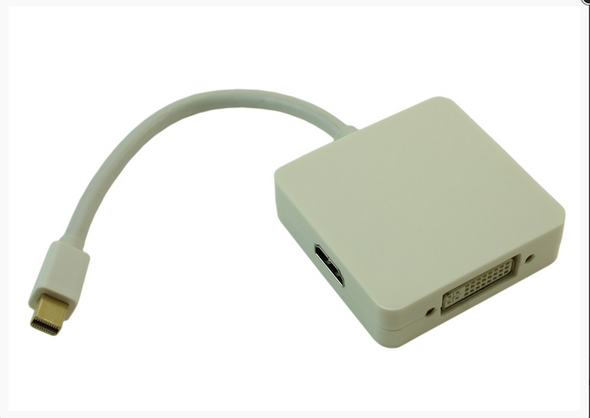 Mini DisplayPort Male to HDMI Female and VGA Adapter