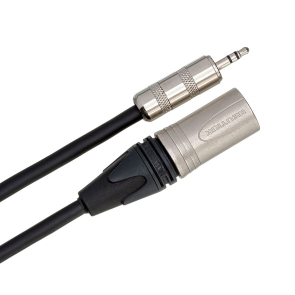 Hosa Microphone Cable 3.5 mm TRS to XLR3M angle