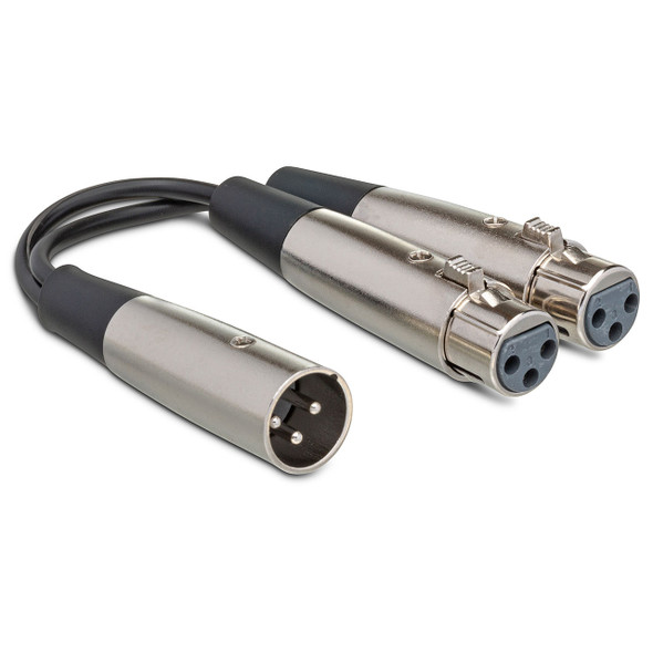 Hosa Y Cable Dual XLR Female to XLR Male