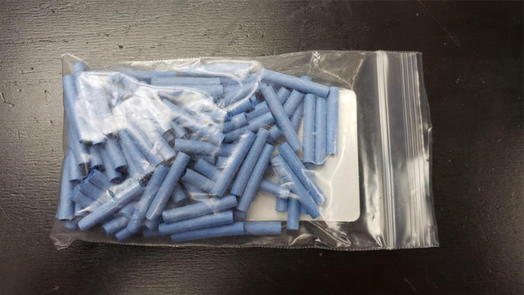 Hellerman Sleeves 3 mm diameter BLUE H30X25, Bag of 100