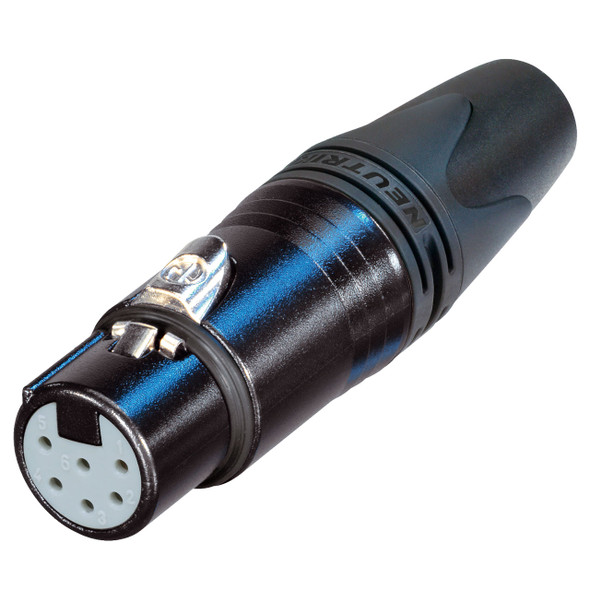 Neutrik NC6MSXX-B 6-Pin XLR Male Connector - ETC RFU - Monkey