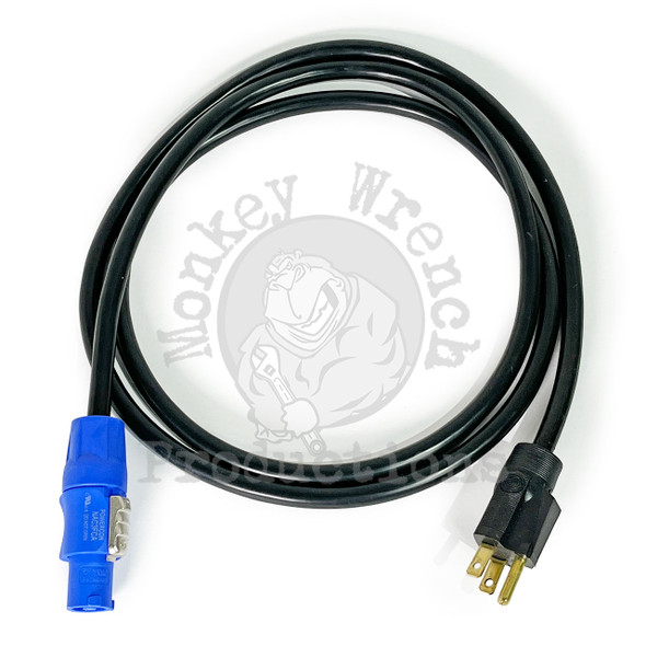 Adapter Edison Male to PowerCON Blue Power Cable