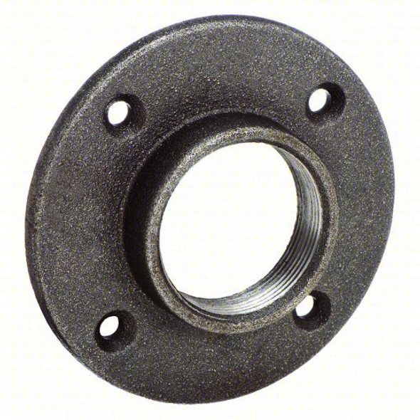 Pipe Floor Flange  1-1/2 in., Black