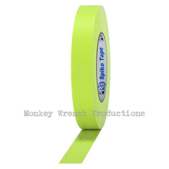Pro Gaff Fluorescent Yellow Gaffers Tape 1 in. roll