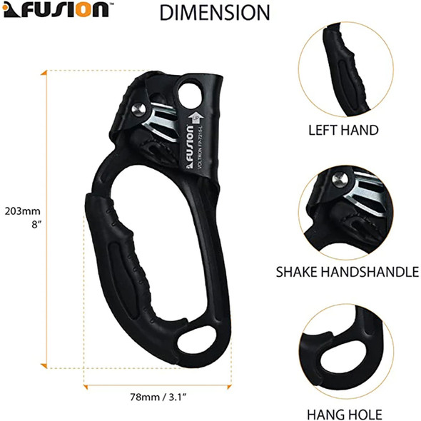 Fusion Beklim-Ascender (Left Hand) dimensions