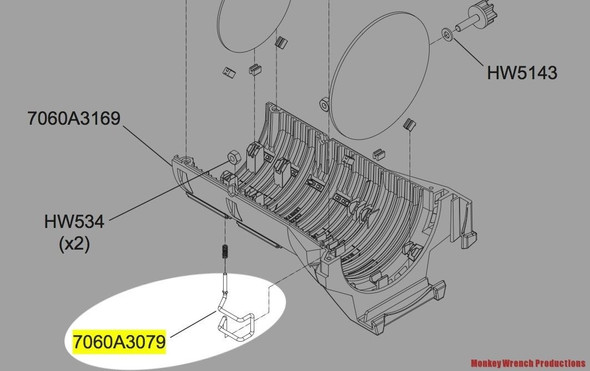 Source Four Lamp Retainer Spring Clip-7060A3012