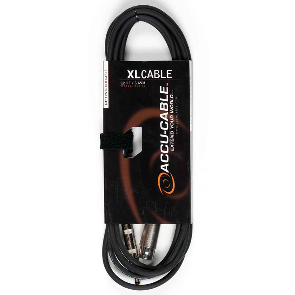 Accu-Cable XL4-12 1/4 TRS Male to XLR Female