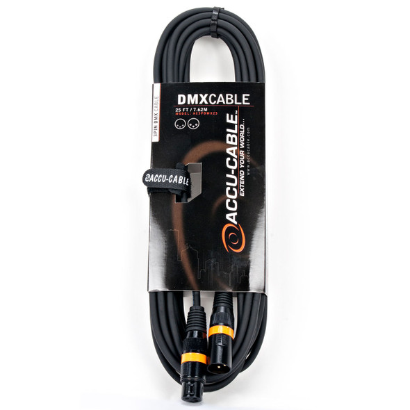 Accu-Cable 3-Pin DMX 25 ft Cable