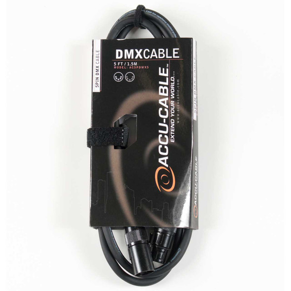 Accu-Cable 5-Pin DMX 5 ft Cable