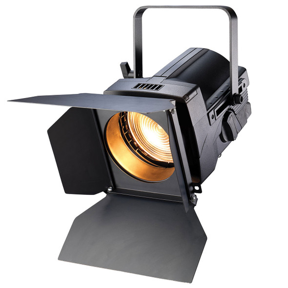 ETC Source Four Fresnel left view with optional barn door