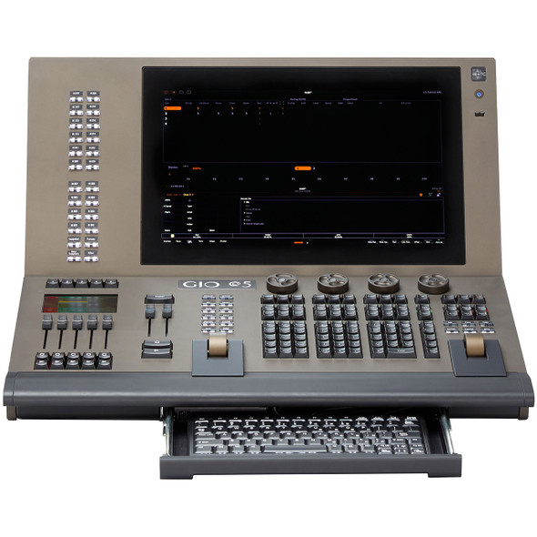 ETC Gio @5 Console front view with keyboard extended