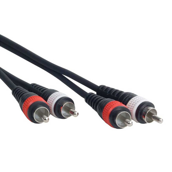 Accu-Cable Dual RCA to Dual RCA Patch Cable connectors