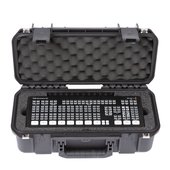 SKB Cases iSeries Blackmagic Design ATEM Mini Extreme/Extreme ISO Case open center with gear