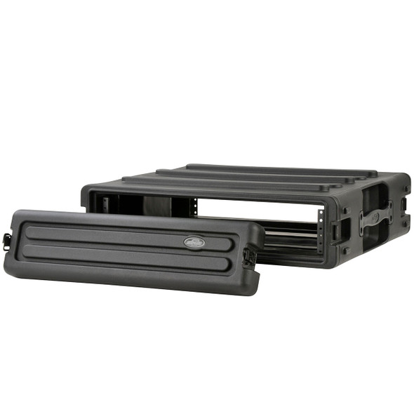 SKB Cases 1SKB-R2U rSeries 2U Rack open left with lid