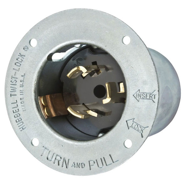 Hubbell CS8364C Twist Locking Female Connector 50A 3-Phase Delta