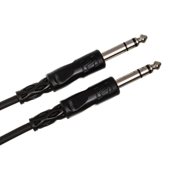 Hosa Balanced Interconnect Cable 1/4in. TRS male to same angle