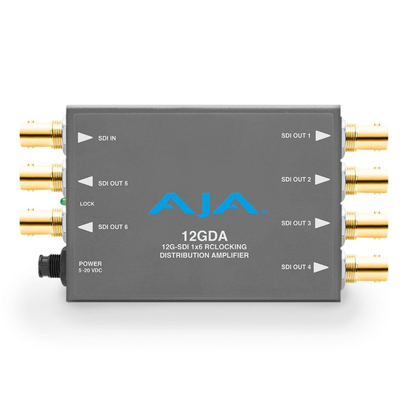 AJA 1x6 12G HD/SD SDI Reclocking Distribution Amplifier