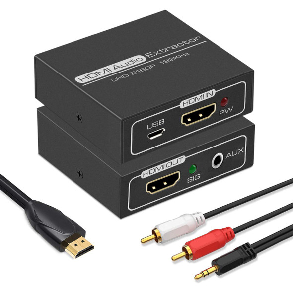 HDMI 4K@30 Pass-thru Audio Extractor