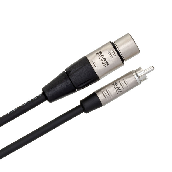 Hosa Unbalanced Interconnect XLR3F to RCA angle