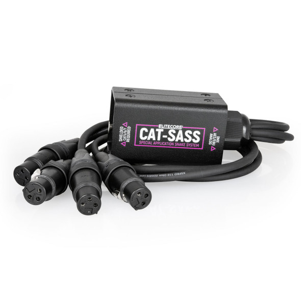 Cat-Sass CAT cable to (4) 3-Pin XLR Female