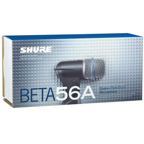 Shure Beta 56A Snare/Tom Microphone packaging Shure Beta 56A Snare/Tom Microphone packaging
