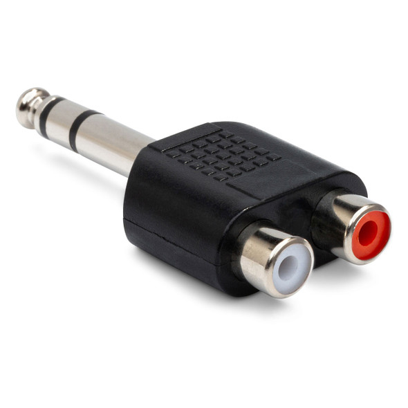 Hosa Dual RCA Female to 1/4 in. TRS Male Adapter back