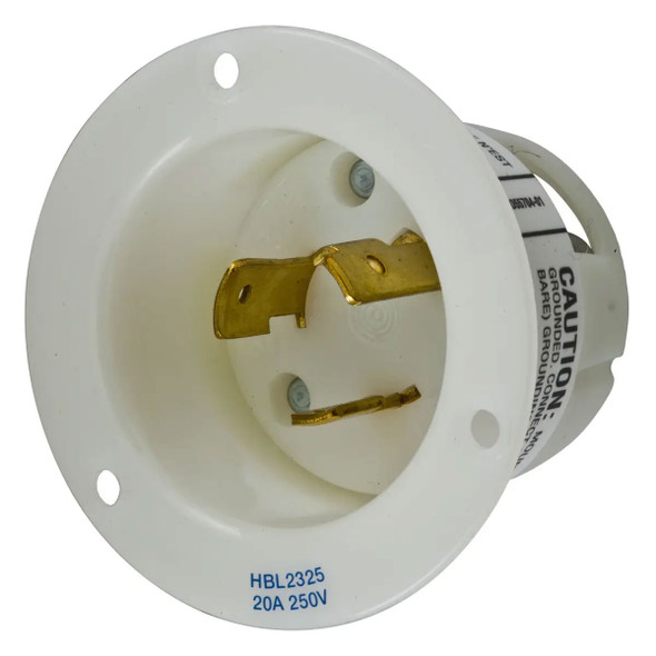 Hubbell HBL2325 Twist Locking Flanged Inlet